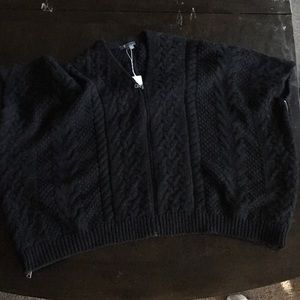 Vince Cashmere Oversize Zipped Sweater